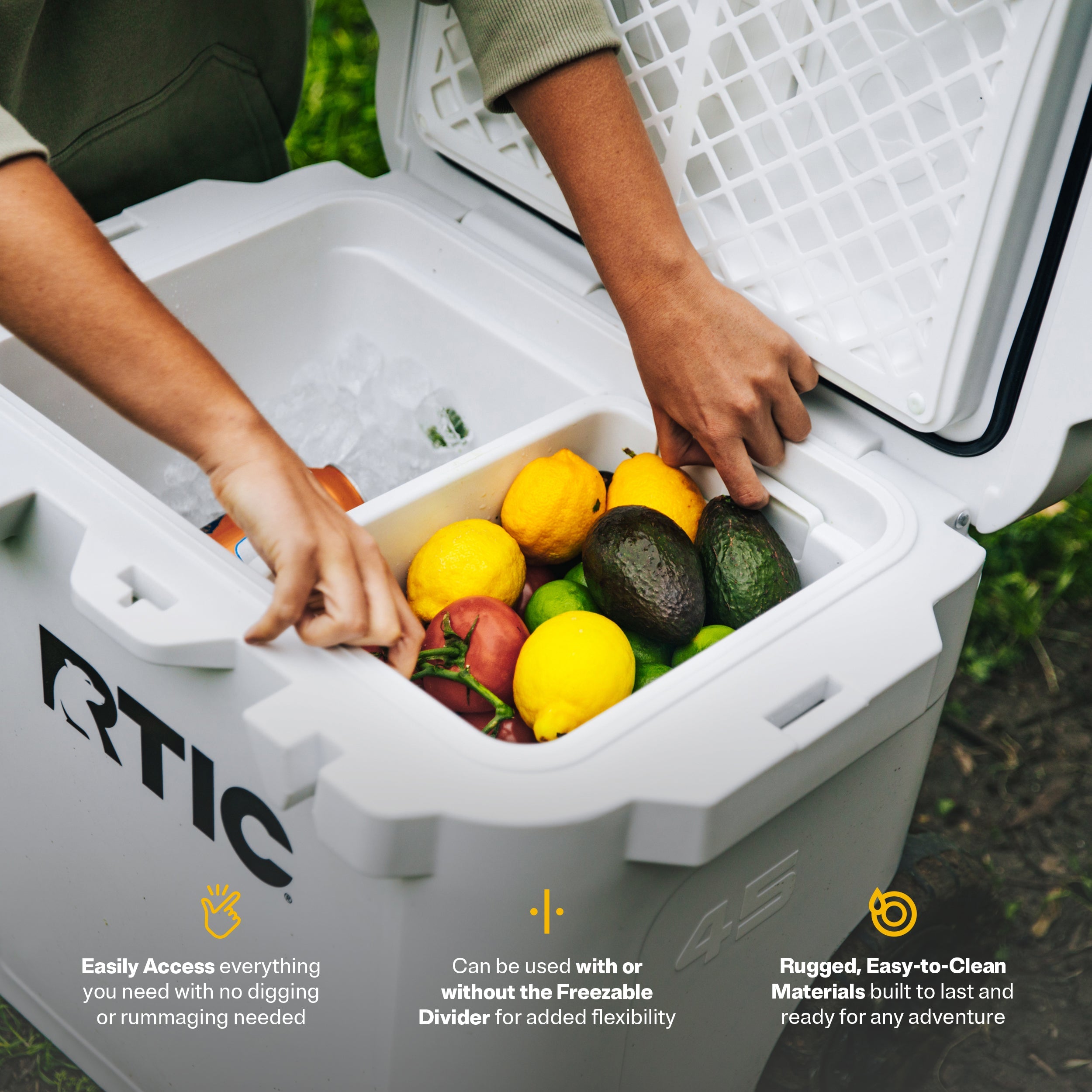 Ultra-Tough Cooler Dry Goods Basket